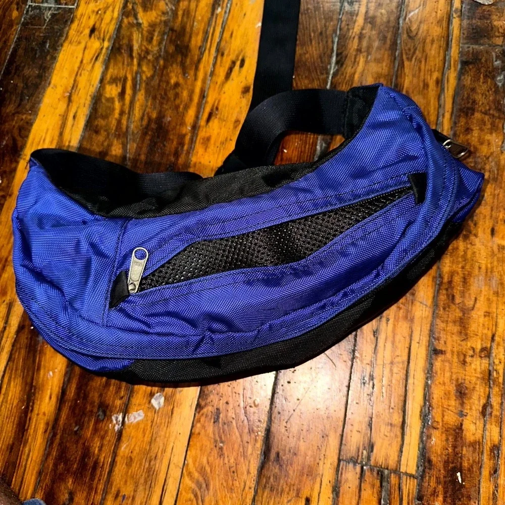 THE NORTH FACE Unisex Bozer Hip Backpack Blue Black Nylon Waist Bag Zipper